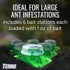 imageTERRO T1804SR Outdoor ReadytoUse Liquid Ant Bait Killer and Trap  Kills Common Household Ants  8 Bait Stations8 Bait Stations