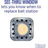 imageTERRO T500SR Indoor MultiSurface Roach Bait Stations  Indoor Roach Killer 12 Bait Stations Black1 Pack