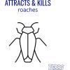 imageTERRO T500SR Indoor MultiSurface Roach Bait Stations  Indoor Roach Killer 12 Bait Stations Black2 Pack