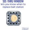imageTERRO T500SR Indoor MultiSurface Roach Bait Stations  Indoor Roach Killer 12 Bait Stations Black2 Pack