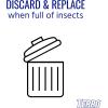 imageTERRO T518 Fly Magnet Sticky Fly Paper Fly Trap 8 Count Pack of 11 Pack