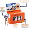 imageTERRO T518 Fly Magnet Sticky Fly Paper Fly Trap 8 Count Pack of 12 Pack