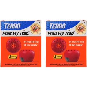 imageTerro Fruit Fly Traps for Indoors 12 Pack  540 Days of Lure Supply4 Traps