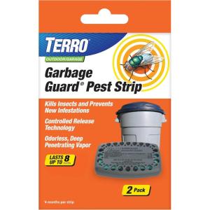 imageTerro T800 Garbage Guard Trash Can Insect Killer  Kills Flies Roach Maggots Beetles and Insects in Outdoor Garbage Can2 Pack