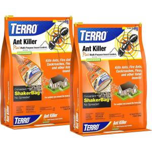 imageTERRO T901SR Ant Killer Plus MultiPurpose Insect Control for Outdoors  Kills Fire Ants Fleas Cockroaches and Other Crawling Insects  2 Pack Granule2 Pack