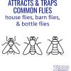 imageTERRO T380 Outdoor Reusable Fly Magnet Fly Trap  Poison Free Fly Killer and Trap with Baitwhite