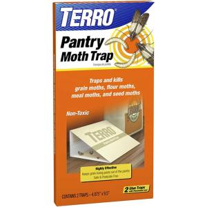 imageTERRO T2900 Pack of 2 Pantry Moth Traps  Traps grain moths flour moths meal moths and seed moths Packaging May Vary